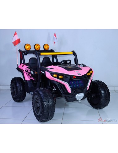 Carro a bateria UTV arenero X06 - Rosado  - 1