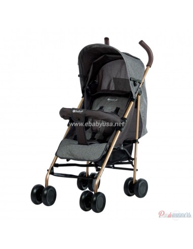 Coche Baston Ebaby Travis - Plomo  - 1