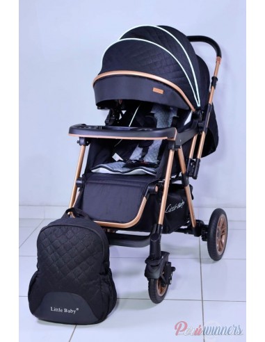 Coche cuna Little Baby Pasito - Negro  - 1