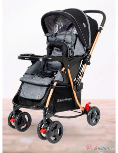 Coche cuna mecedora Flip - Negro  - 1