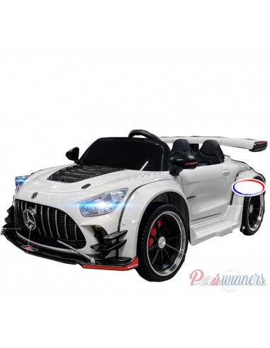 Carro a bateria Mercedes Benz AMG GT4 Stylus - Blanco  - 1