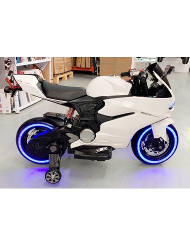 Moto a batería estilo BMW  - Azul y blanca