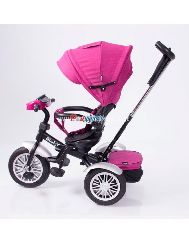 Triciclo reclinable Ebaby 340 - Fucsia