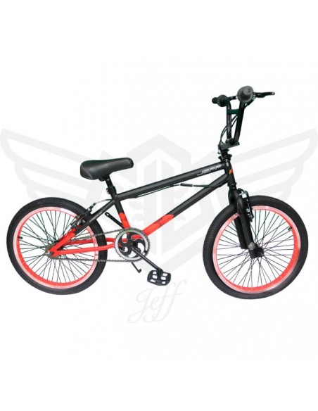 Bicicleta bmx Jeff Bixer - Rojo y Negro  - 1