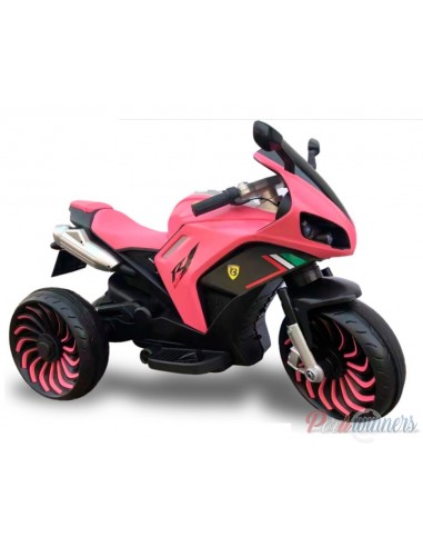 Trimoto a bateria Brixton - Rosado  - 1