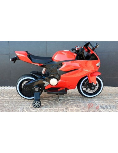 Moto a bateria Estilo Ducati 12V - rojo  - 4