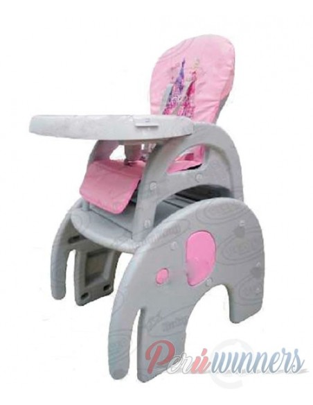 Silla de Comer para Bebes Carpeta 2 en 1 Rosado