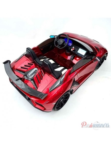 Lamborghini Aventador 24v SVJ licenciado - Rojo