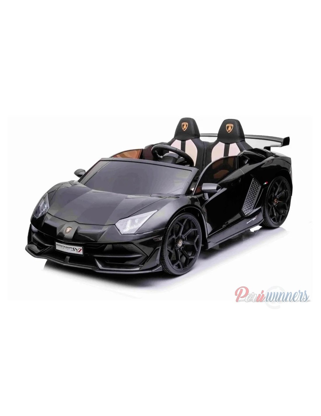 Lamborghini Aventador 24v SVJ licenciado - Negro