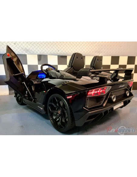 Lamborghini Aventador 24v SVJ licenciado - Negro