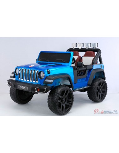 Carro a bateria Jeep Thunder Stylus - Azul  - 1