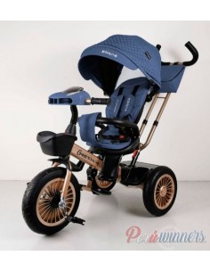 Triciclo Evolutivo ZIPPY con Ruedas de Goma Azul