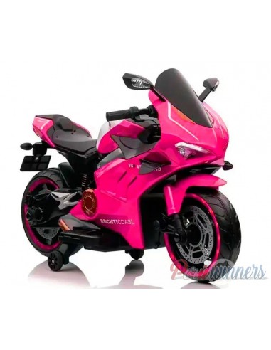 Moto a bateria deportiva Powered - Fucsia  - 1