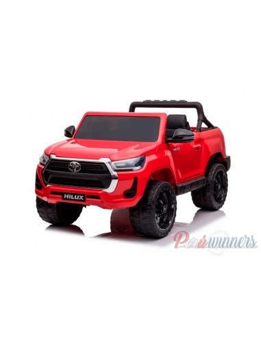 Camioneta a bateria Toyota Hilux Licenciada - Rojo  - 1