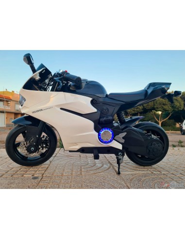 copy of Moto a bateria 24v Ducati stylus - Blanco  - 1