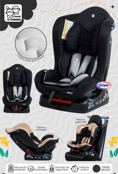 Silla para autos Ebaby Masi - Negro