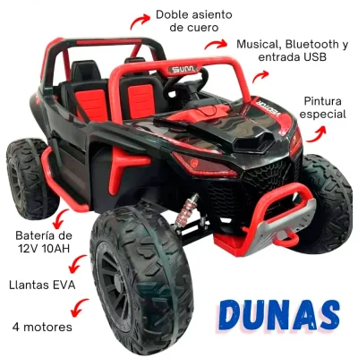 Carro a bateria UTV DLS – Rojo