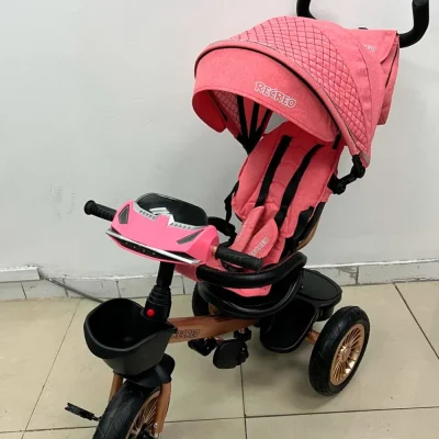 Triciclo Evolutivo Recreo Golden rosado