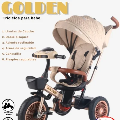 Triciclo Evolutivo Voyage Golden Beige
