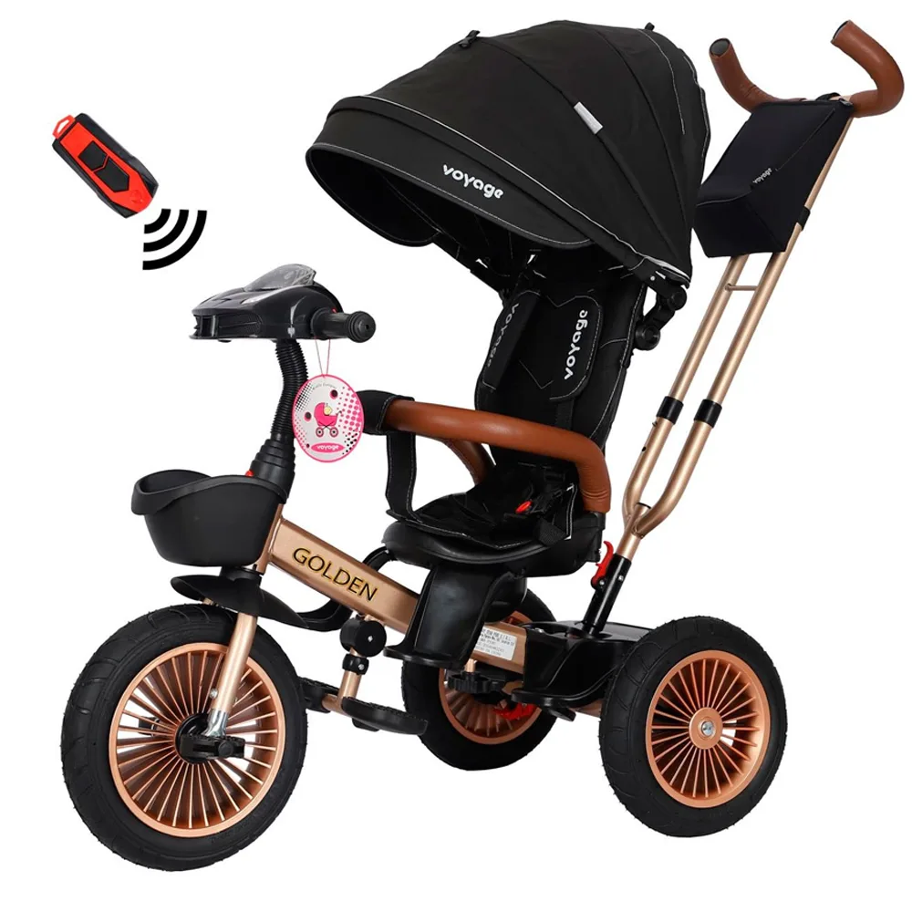 Triciclo Evolutivo Voyage Golden Negro