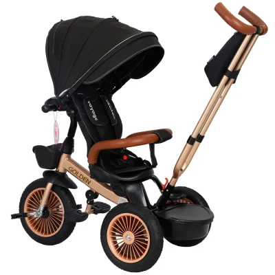 Triciclo Evolutivo Voyage Golden en Negro