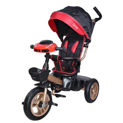 Triciclo Evolutivo first toys Golden - Negro Y ROJO