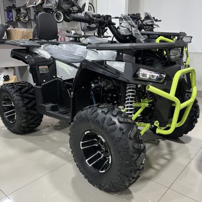 Cuatrimoto a gasolina de 125 CC  aro magnesio - negro y verde